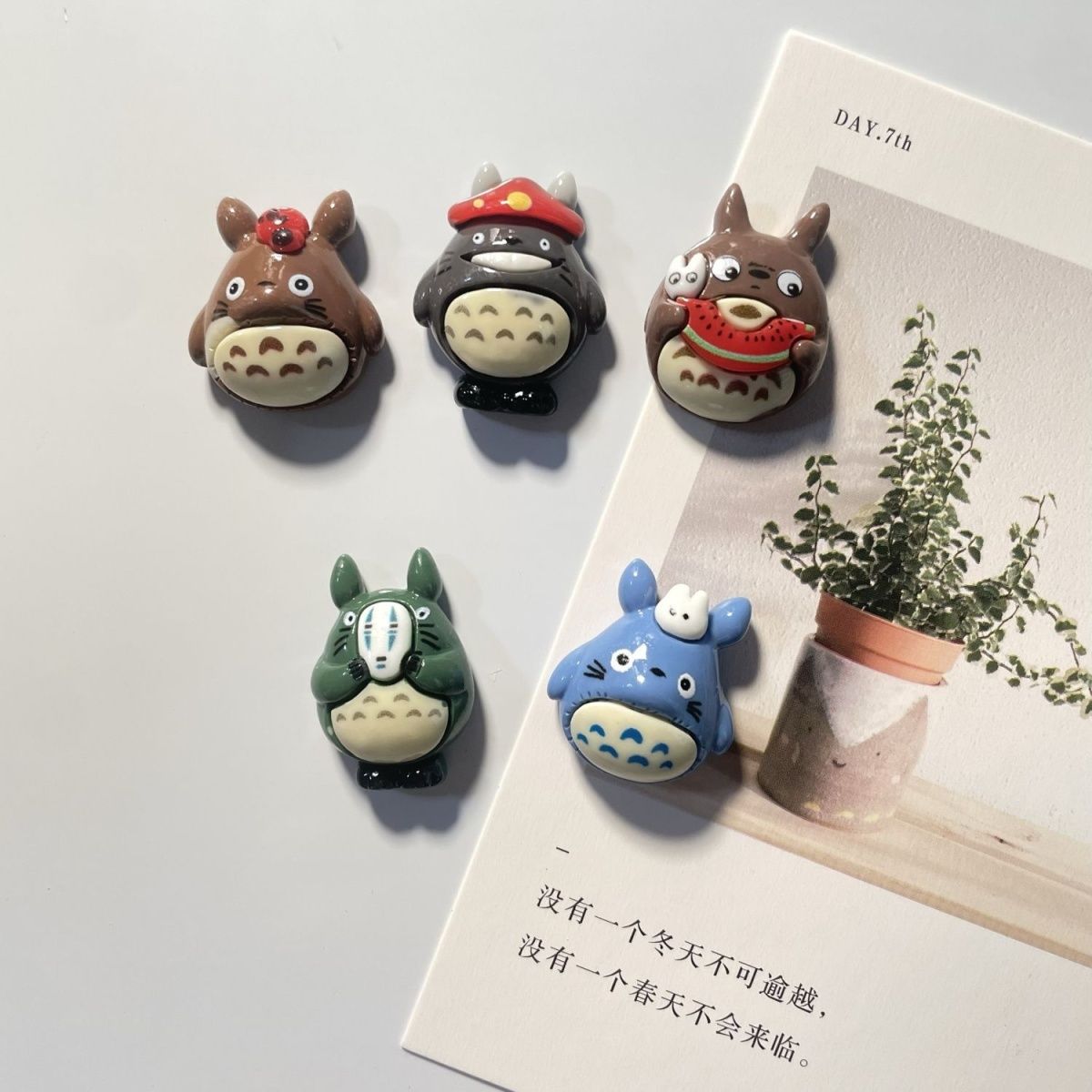 トトロアニメ樹脂製冷蔵庫マグネットかわいい漫画フィギュア磁気 - Kitchen Gadgets Website のレビューと価格