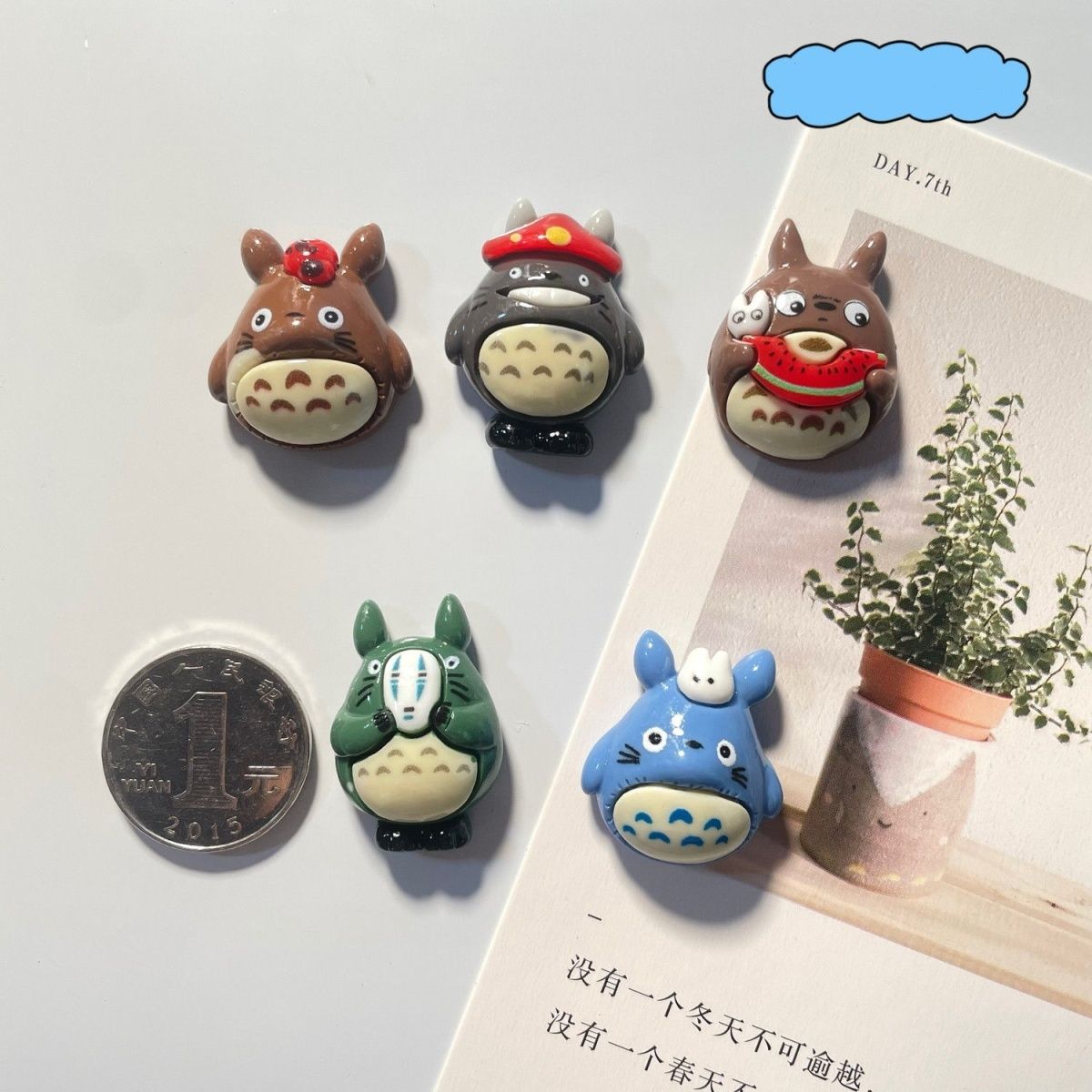 トトロアニメ樹脂製冷蔵庫マグネットかわいい漫画フィギュア磁気 - Kitchen Gadgets Website のレビューと価格