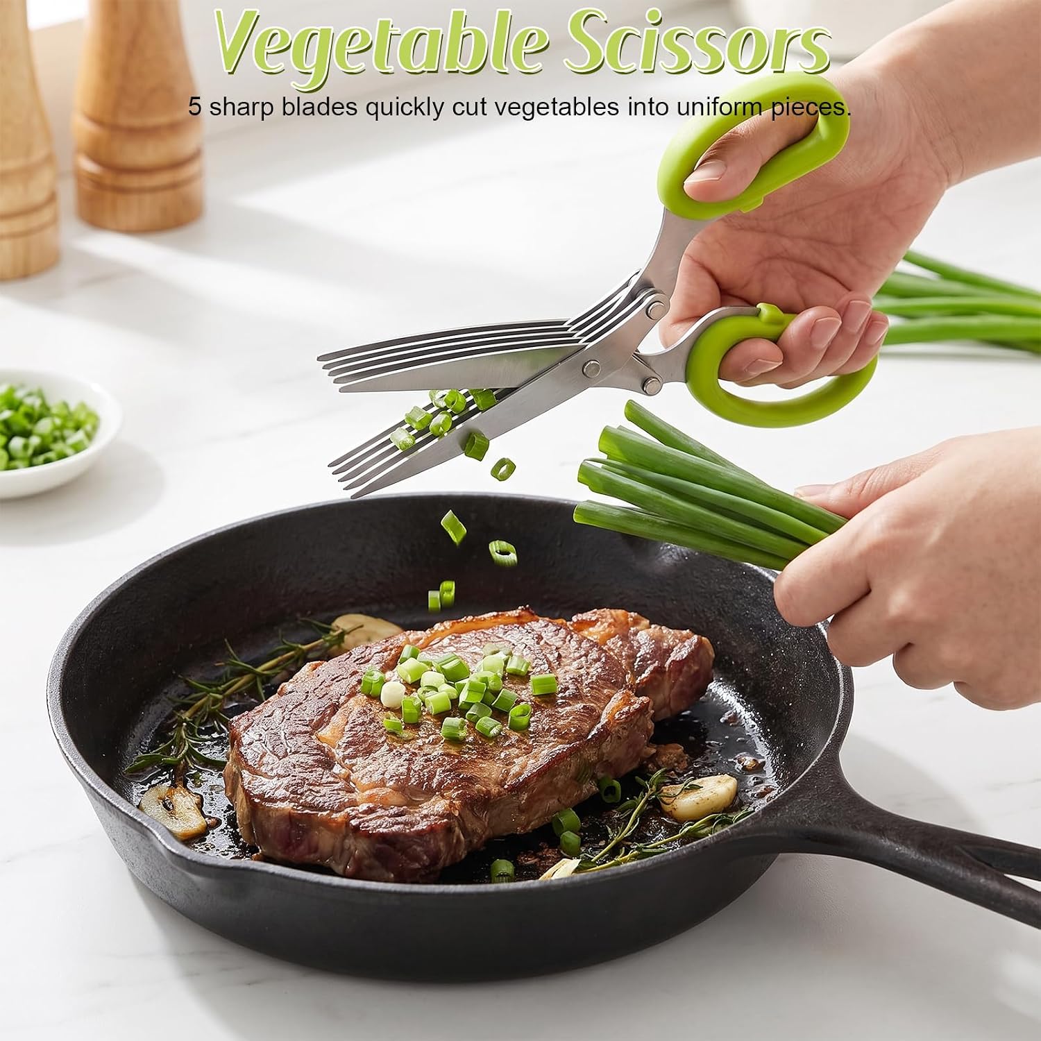 2027年新発売のハーブ用ハサミ、5枚の厚みのある鋭利な刃付 - Herb Scissors 5 Blade のレビューと価格